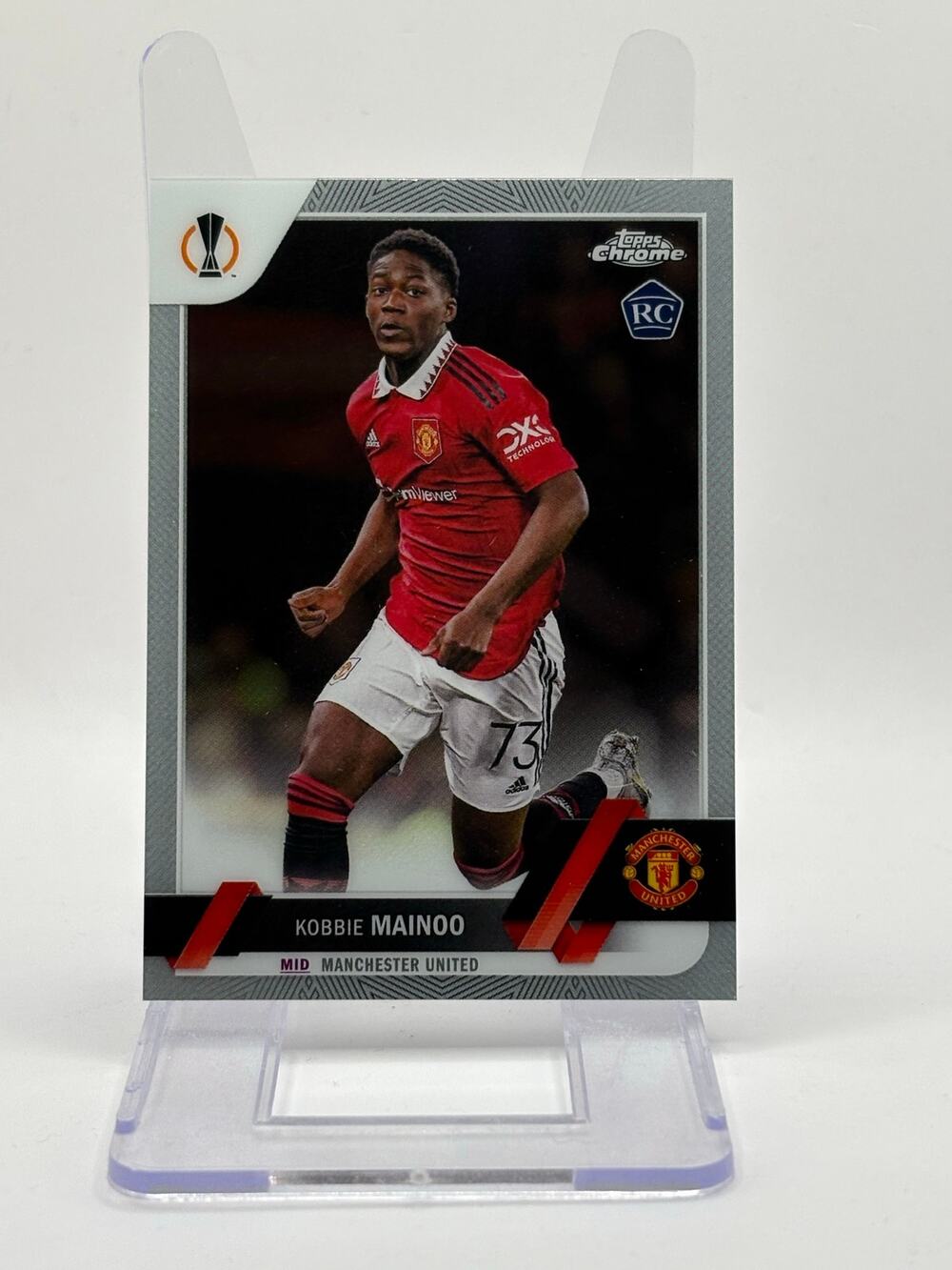 2022-23 Topps Chrome UEFA Kobbie Mainoo Rookie Base Manchester United RC